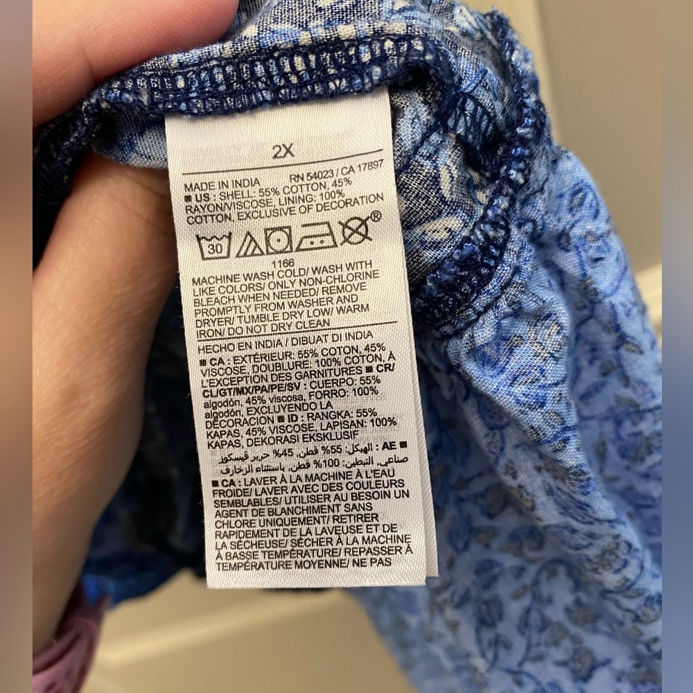 Old Navy print peasant dress - Picture 4 of 4